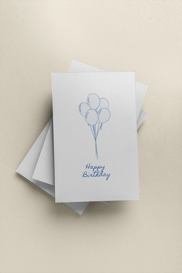 Balloon Birthday Card