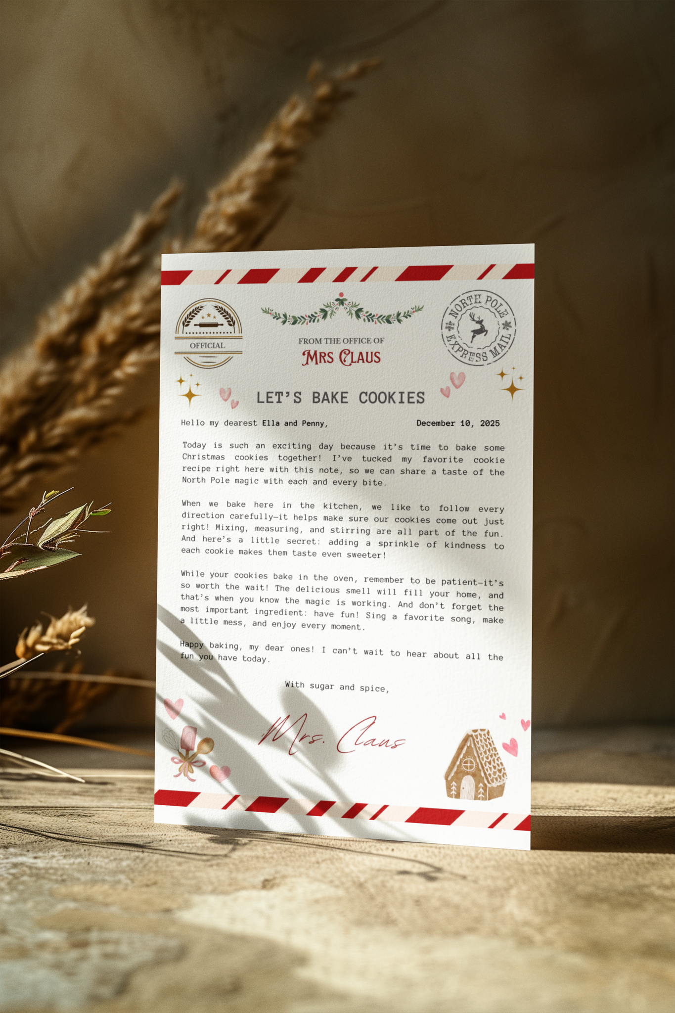 Personalized Letter From Mrs Claus