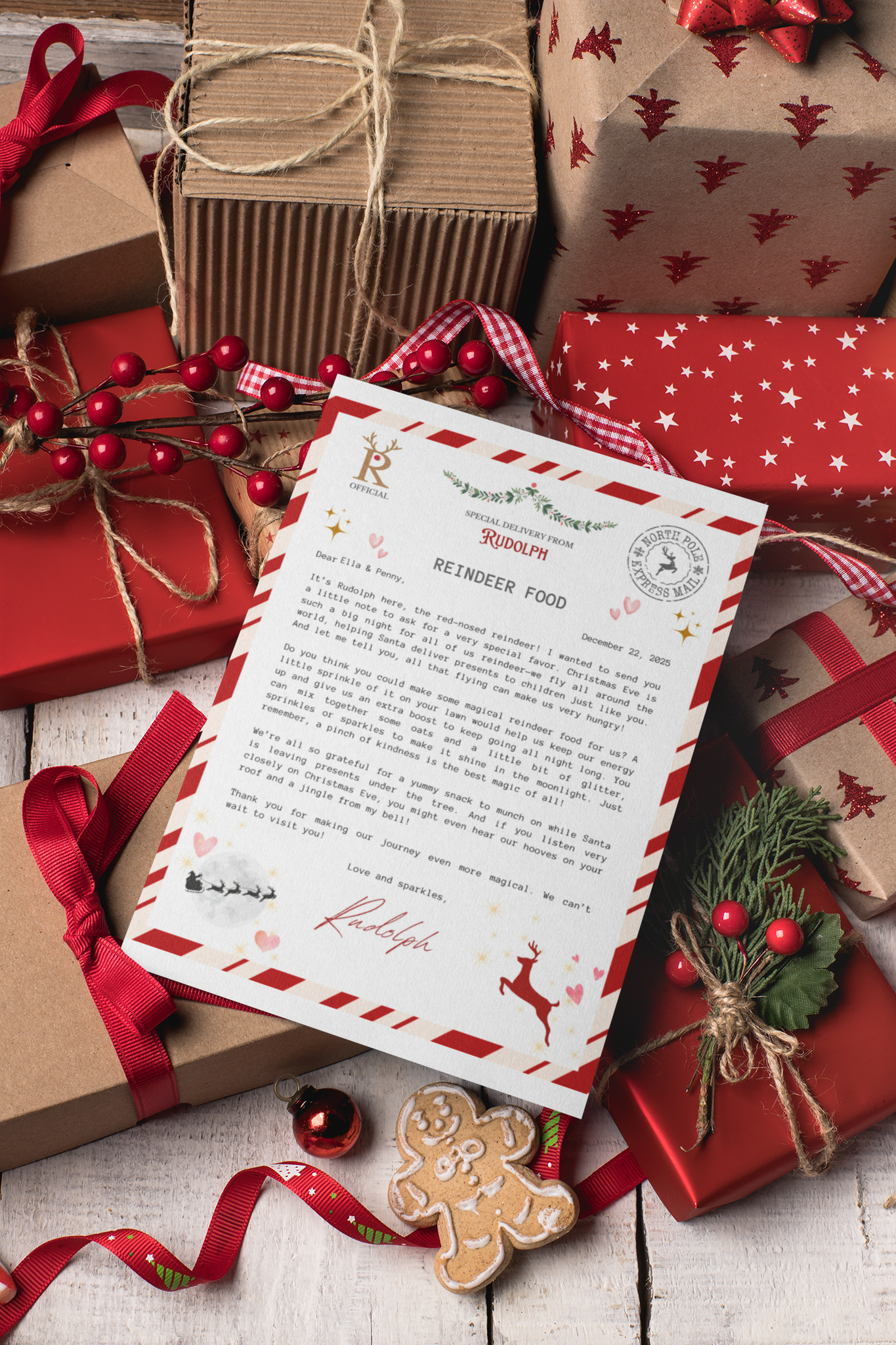 Personalized Letter From Rudolph