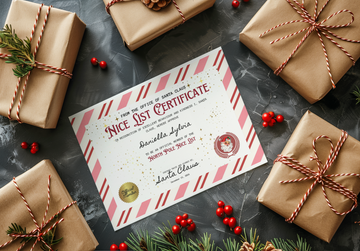 Personalized Santa's Nice List Certificate
