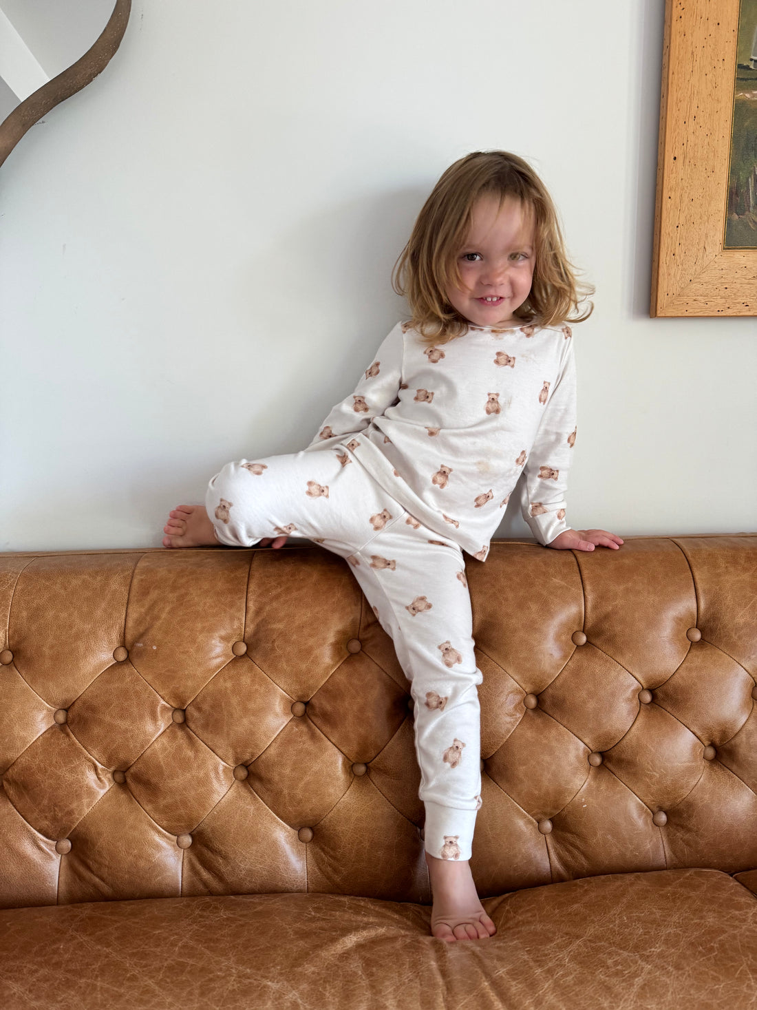 Organic Cotton Teddy Bear Pajamas