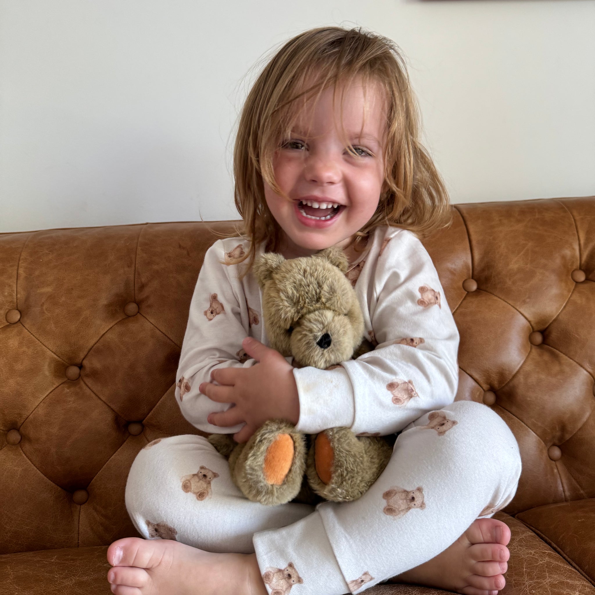 Organic Cotton Teddy Bear Pajamas